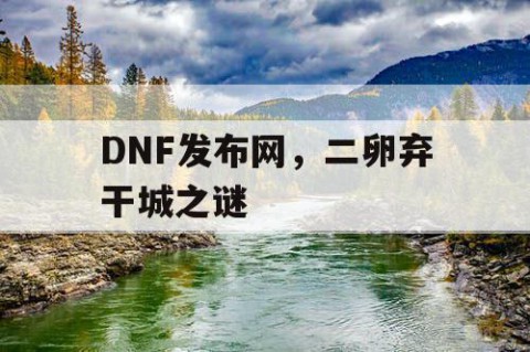 DNF发布网，二卵弃干城之谜