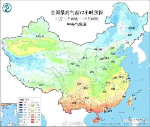 全国冰冻线进程图