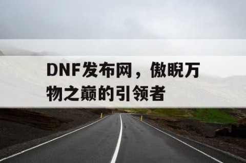 DNF发布网，傲睨万物之巅的引领者