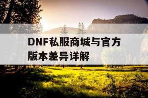 DNF私服商城与官方版本差异详解