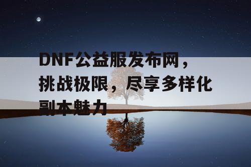 DNF公益服发布网	，挑战极限，尽享多样化副本魅力