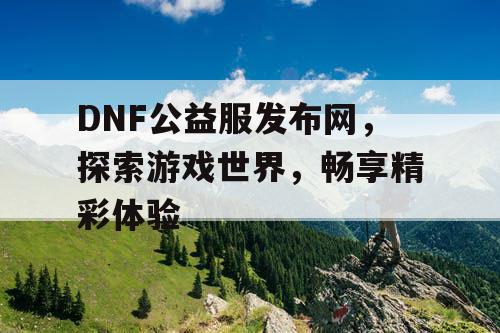 DNF公益服发布网	，探索游戏世界，畅享精彩体验