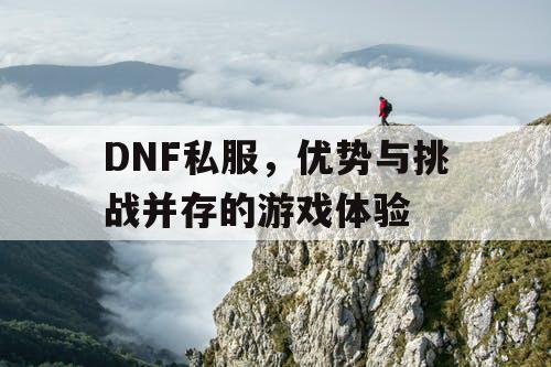 DNF私服	，优势与挑战并存的游戏体验