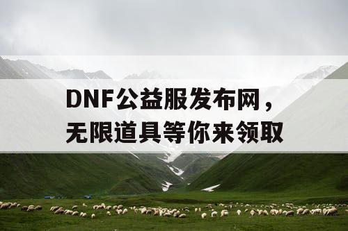 DNF公益服发布网，无限道具等你来领取