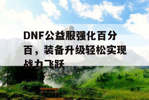 DNF公益服强化百分百	，装备升级轻松实现战力飞跃